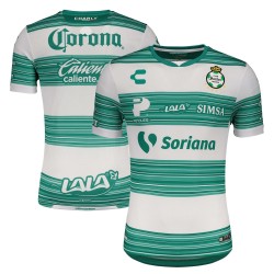 Santos Laguna Charly 2020/21 Hemma Authentic Matchtröja - Vit/Grön