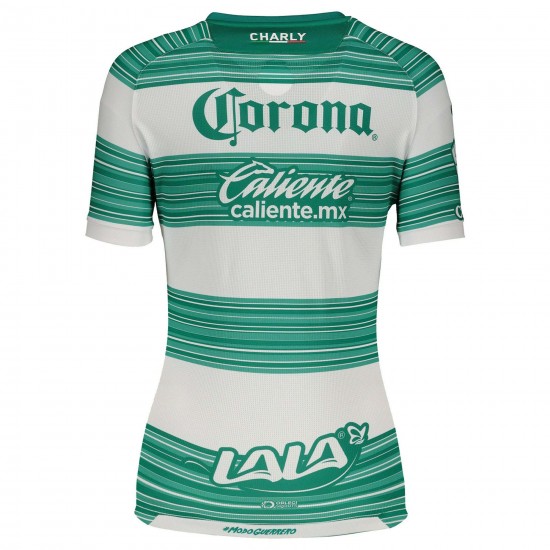Santos Laguna Charly Kvinnor's 2020/21 Hemma Authentic Matchtröja - Grön/Vit