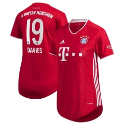 Alphonso Davies Bayern Munich Kvinnor's 2020/21 Hemma Matchtröja - Röd