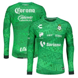 Santos Laguna Charly 2020/21 Tredje Authentic Långärmad Matchtröja - Grön