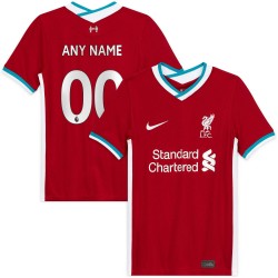 Liverpool Barn 2020/21 Hemma Custom Matchtröja - Röd