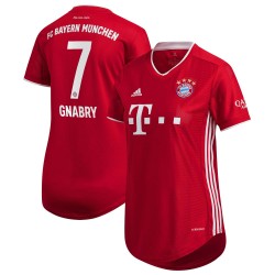 Serge Gnabry Bayern Munich Kvinnor's 2020/21 Hemma Spelare Matchtröja - Röd