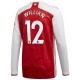 Willian Arsenal 2020/21 Hemma Spelare Långärmad Matchtröja - Maroon