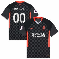 Liverpool 2020/21 Tredje Authentic Custom Matchtröja - Svart