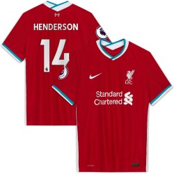 Jordan Henderson Liverpool 2020/21 Hemma Authentic Spelare Matchtröja - Röd