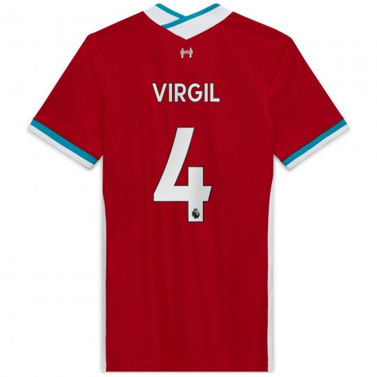 Virgil Van Dijk Liverpool Kvinnor's 2020/21 Hemma Spelare Matchtröja - Röd