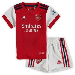 Arsenal Infant 2021/22 Hemma Utrustning - Vit/Röd