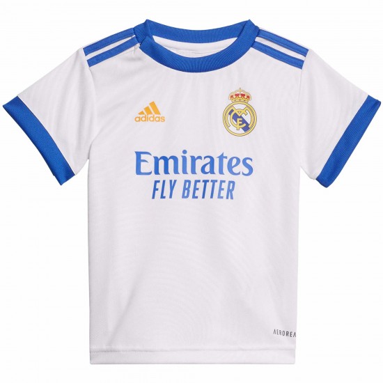 Real Madrid Infant 2021/22 Hemma Utrustning - Vit