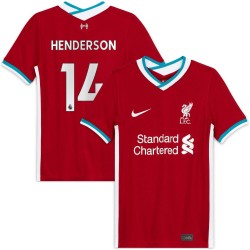 Jordan Henderson Liverpool Barn 2020/21 Hemma Spelare Matchtröja - Röd