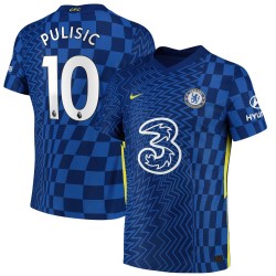 Christian Pulisic Chelsea 2021/22 Hemma Vapor Match Authentic Spelare Matchtröja - Blå