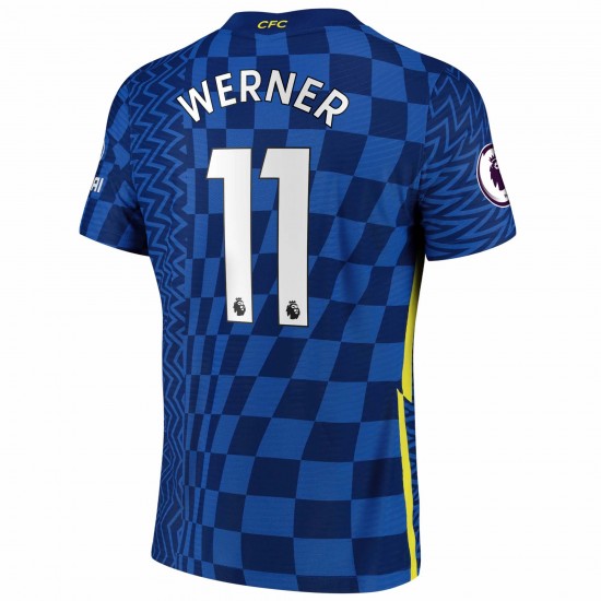 Timo Werner Chelsea 2021/22 Hemma Vapor Match Authentic Spelare Matchtröja - Blå