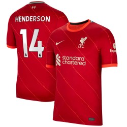 Jordan Henderson Liverpool 2021/22 Hemma Breathe Stadium Spelare Matchtröja - Röd
