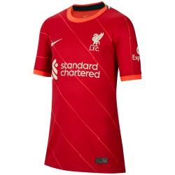 Mohamed Salah Liverpool Barn 2021/22 Hemma Breathe Stadium Spelare Matchtröja - Röd
