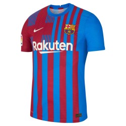 Frenkie de Jong Barcelona 2021/22 Hemma Authentic Spelare Matchtröja - Blå