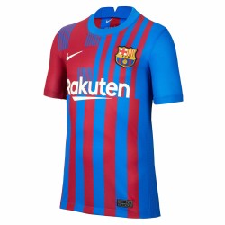 Lionel Messi Barcelona Barn 2021/22 Hemma Spelare Matchtröja - Blå