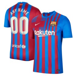 Barcelona 2021/22 Hemma Custom Matchtröja - Blå