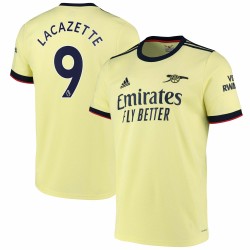 Alexandre Lacazette Arsenal 2021 Borta Matchtröja - Pearl Citrine
