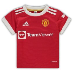 Manchester United Infant 2021/22 Hemma Utrustning - Röd