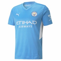 Manchester City 2021/22 Hemma Custom Matchtröja - Ljus Blå