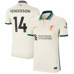 Jordan Henderson Liverpool Kvinnor's 2021/22 Borta Breathe Stadium Spelare Matchtröja - Tan