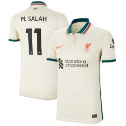 Mohamed Salah Liverpool Kvinnor's 2021/22 Borta Breathe Stadium Spelare Matchtröja - Tan