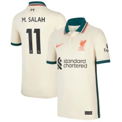 Mohamed Salah Liverpool Barn 2021/22 Borta Breathe Stadium Spelare Matchtröja - Tan
