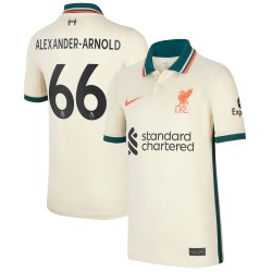 Trent Alexander-Arnold Liverpool Barn 2021/22 Borta Breathe Stadium Spelare Matchtröja - Tan