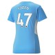 Phil Foden Manchester City Kvinnor's 2021/22 Hemma Spelare Matchtröja - Ljus Blå