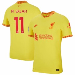 Mohamed Salah Liverpool 2021/22 Tredje Vapor Match Spelare Matchtröja - Gul