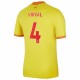 Virgil Van Dijk Liverpool 2021/22 Tredje Breathe Stadium Spelare Matchtröja - Gul