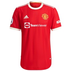 Manchester United 2021/22 Hemma Authentic Custom Matchtröja - Röd