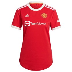 Manchester United Kvinnor's 2021/22 Hemma Custom Matchtröja - Röd