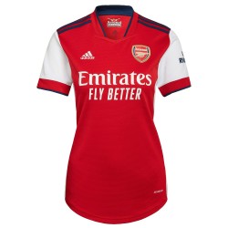 Nicolas Pépé Arsenal Kvinnor's 2021/22 Hemma Spelare Matchtröja - Röd/Vit
