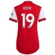 Nicolas Pépé Arsenal Kvinnor's 2021/22 Hemma Spelare Matchtröja - Röd/Vit