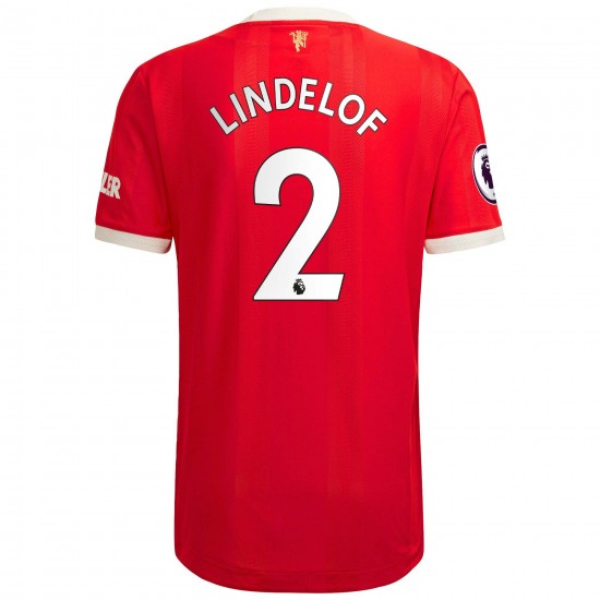 Victor Lindelof Manchester United 2021/22 Hemma Authentic Spelare Matchtröja - Röd