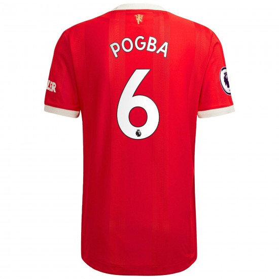 Paul Pogba Manchester United 2021/22 Hemma Authentic Spelare Matchtröja - Röd