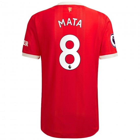 Juan Mata Manchester United 2021/22 Hemma Authentic Spelare Matchtröja - Röd
