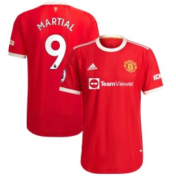 Anthony Martial Manchester United 2021/22 Hemma Authentic Spelare Matchtröja - Röd