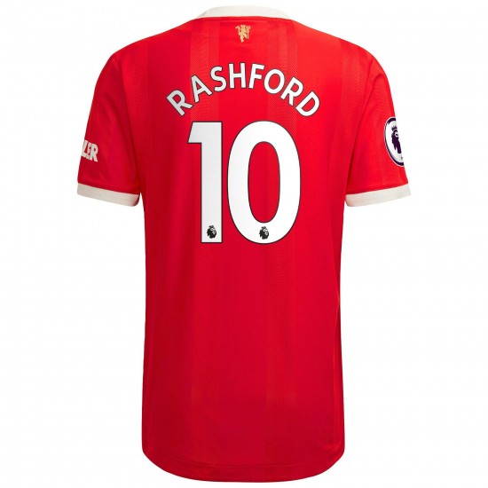 Marcus Rashford Manchester United 2021/22 Hemma Authentic Spelare Matchtröja - Röd