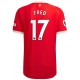 Fred Manchester United 2021/22 Hemma Authentic Spelare Matchtröja - Röd