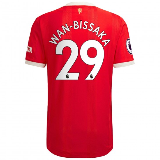 Aaron Wan-Bissaka Manchester United 2021/22 Hemma Authentic Spelare Matchtröja - Röd