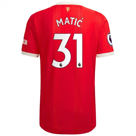Nemanja Matic Manchester United 2021/22 Hemma Authentic Spelare Matchtröja - Röd