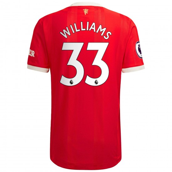 Brandon Williams Manchester United 2021/22 Hemma Authentic Spelare Matchtröja - Röd