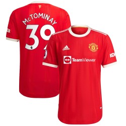 Scott McTominay Manchester United 2021/22 Hemma Authentic Spelare Matchtröja - Röd