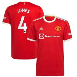 Phil Jones Manchester United 2021/22 Hemma Spelare Matchtröja - Röd