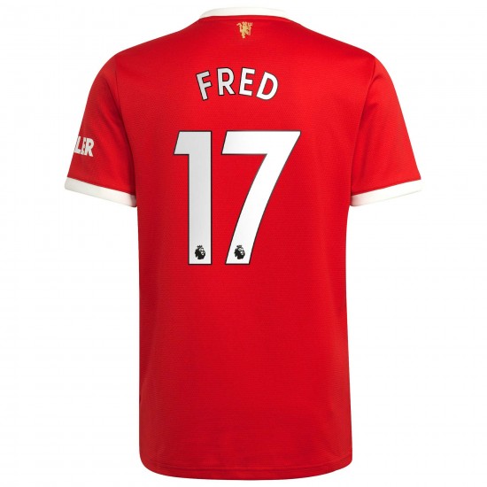 Fred Manchester United 2021/22 Hemma Spelare Matchtröja - Röd