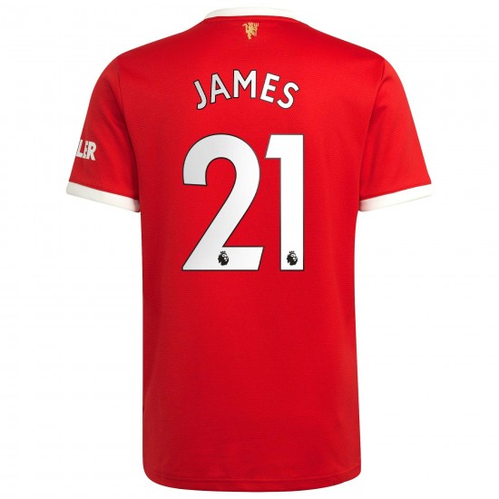 Daniel James Manchester United 2021/22 Hemma Spelare Matchtröja - Röd