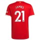 Daniel James Manchester United 2021/22 Hemma Spelare Matchtröja - Röd