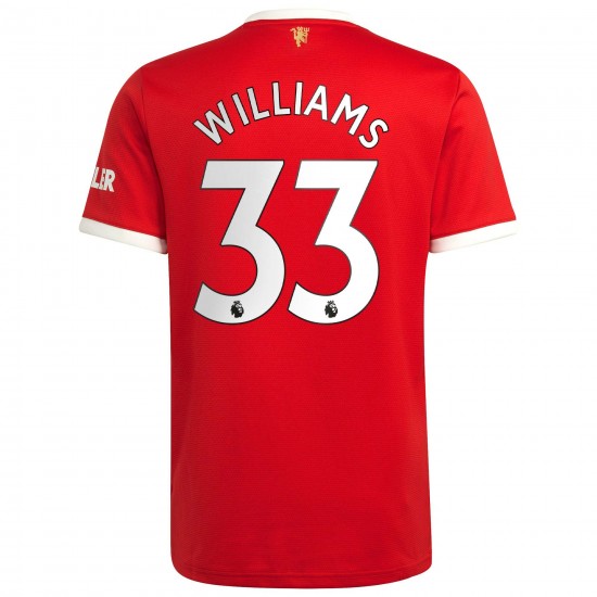 Brandon Williams Manchester United 2021/22 Hemma Spelare Matchtröja - Röd