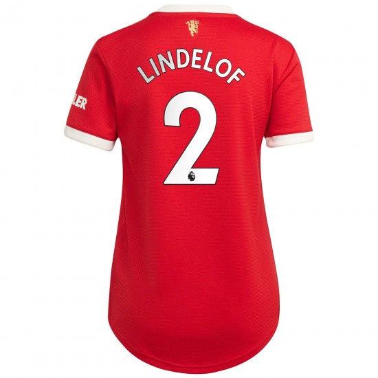 Victor Lindelof Manchester United Kvinnor's 2021/22 Hemma Spelare Matchtröja - Röd